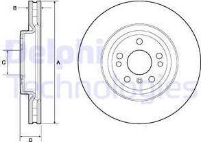 Delphi BG9148C-19B1 - Тормозной диск autospares.lv