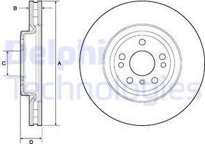 Delphi BG9148C - Тормозной диск autospares.lv