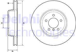 Delphi BG9159C - Тормозной диск autospares.lv