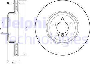 Delphi BG9158C-19B1 - Тормозной диск autospares.lv