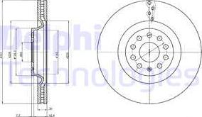 Delphi BG9109 - Тормозной диск autospares.lv