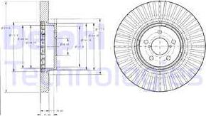 Delphi BG9105 - Тормозной диск autospares.lv