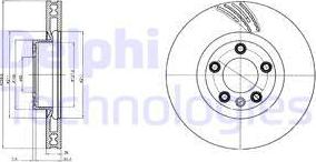 Delphi BG9101C - Тормозной диск autospares.lv