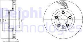 Delphi BG9101 - Тормозной диск autospares.lv