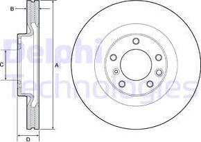 Delphi BG9119C - Тормозной диск autospares.lv