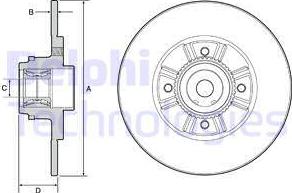 Delphi BG9114RS - Тормозной диск autospares.lv