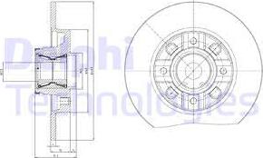 Delphi BG9116RSC - Тормозной диск autospares.lv