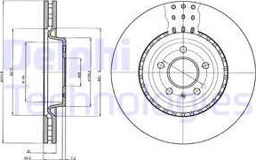 Delphi BG9110C-18B1 - Тормозной диск autospares.lv