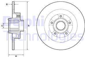 Delphi BG9134RSC - Тормозной диск autospares.lv