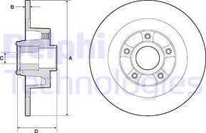 Delphi BG9135RSC - Тормозной диск autospares.lv