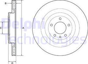 Delphi BG9126C - Тормозной диск autospares.lv