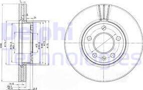 Delphi BG9891C - Тормозной диск autospares.lv