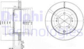 Delphi BG9849 - Тормозной диск autospares.lv