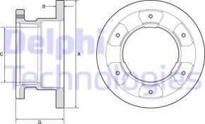 Delphi BG9201 - Тормозной диск autospares.lv