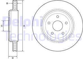 Delphi BG9214C - Тормозной диск autospares.lv