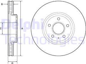 Delphi BG9218C - Тормозной диск autospares.lv