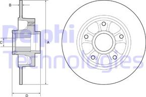 Delphi BG9230RS - Тормозной диск autospares.lv
