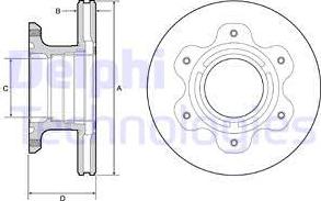 Delphi BG9227 - Тормозной диск autospares.lv