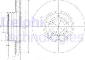 Delphi BG9786 - Тормозной диск autospares.lv