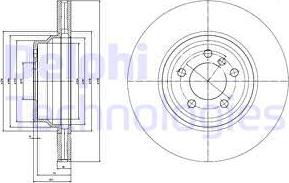 Delphi BG9788 - Тормозной диск autospares.lv