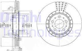 Delphi BG9783C - Тормозной диск autospares.lv