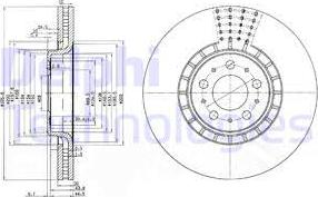 Delphi BG9783 - Тормозной диск autospares.lv