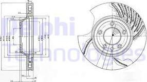 Delphi BG9774 - Тормозной диск autospares.lv