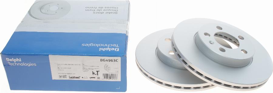 Delphi BG4963C - Тормозной диск autospares.lv