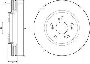 Delphi BG4938C - Тормозной диск autospares.lv