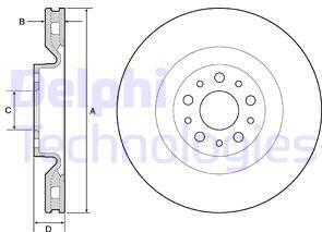 Delphi BG4556 - Тормозной диск autospares.lv