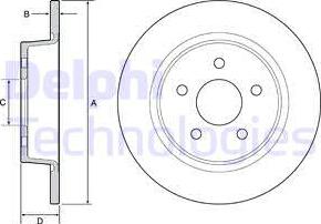 Delphi BG4533 - Тормозной диск autospares.lv