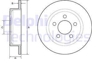 Delphi BG4648 - Тормозной диск autospares.lv