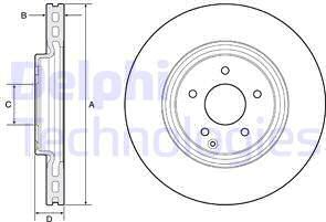 Delphi BG4660 - Тормозной диск autospares.lv