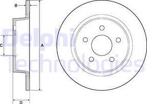 Delphi BG4682 - Тормозной диск autospares.lv