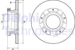 Delphi BG4673 - Тормозной диск autospares.lv