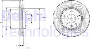 Delphi BG4092C - Тормозной диск autospares.lv