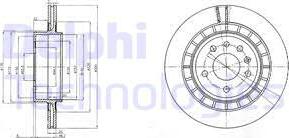 Delphi BG4046 - Тормозной диск autospares.lv
