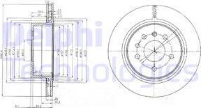 Delphi BG4043 - Тормозной диск autospares.lv