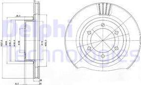 Delphi BG4052 - Тормозной диск autospares.lv