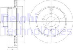 Delphi BG4069 - Тормозной диск autospares.lv