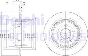 Delphi BG4063 - Тормозной диск autospares.lv