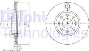 Delphi BG4004C - Тормозной диск autospares.lv