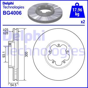 Delphi BG4006 - Тормозной диск autospares.lv