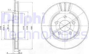 Delphi BG4001 - Тормозной диск autospares.lv