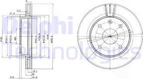Delphi BG4003 - Тормозной диск autospares.lv