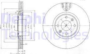 Delphi BG4002 - Тормозной диск autospares.lv