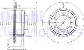 Delphi BG4014 - Тормозной диск autospares.lv