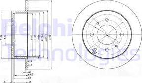 Delphi BG4010 - Тормозной диск autospares.lv