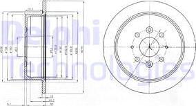 Delphi BG4018 - Тормозной диск autospares.lv