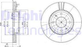 Delphi BG4013 - Тормозной диск autospares.lv